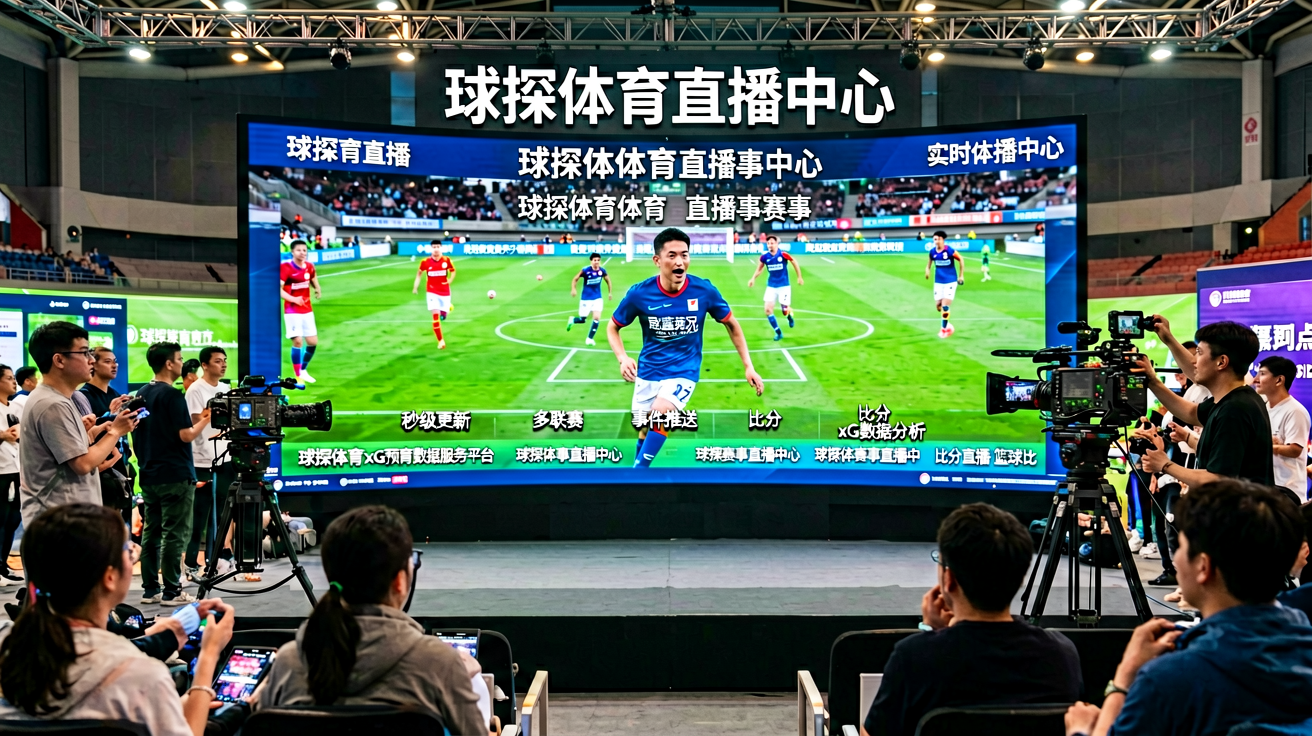球探体育直播中心界面，展示多场同时进行的高清赛事直播